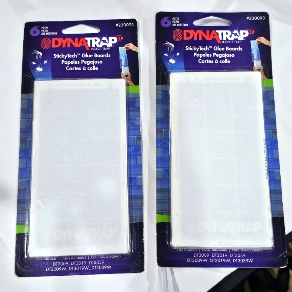 DynaTrap Indoor Insect Trap - 2 Refill Packs Flys Gnats Bugs  🪳🕷🐜 DYNA TRAP